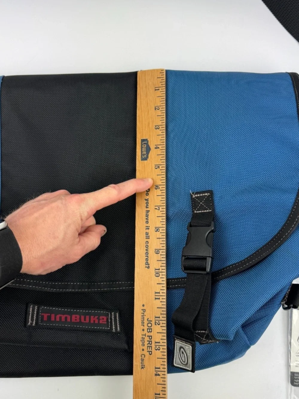 Timbuk2 Classic Messenger Bag Large Laptop Work Commuter Black Blue *Read Desc